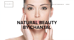 Desktop Screenshot of naturalbeautybychantal.co.uk