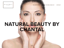 Tablet Screenshot of naturalbeautybychantal.co.uk